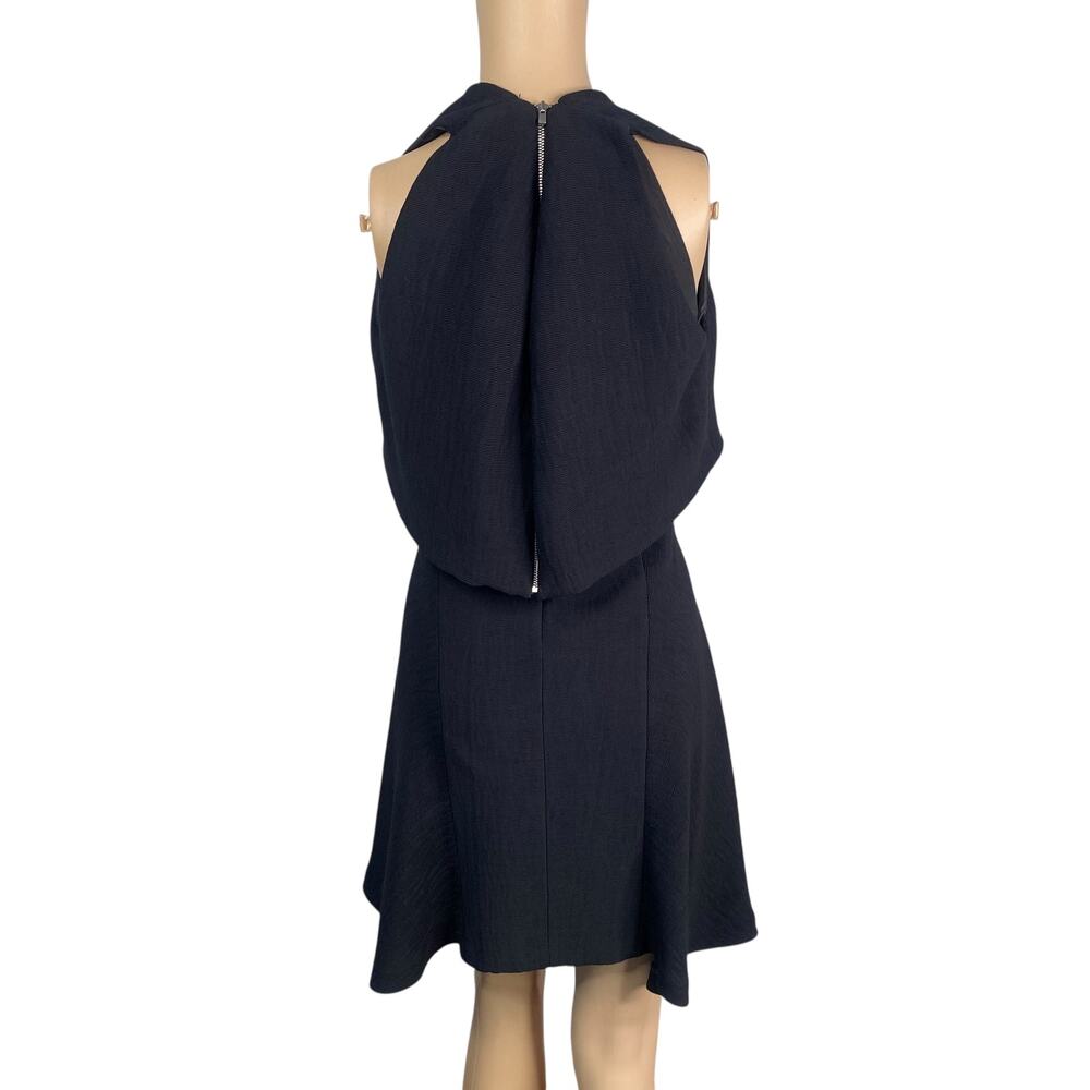 Rare Maje Multi Layered Mesh Fit & Flare Mini Dress Size S Black Whimsigoth Alt - Picture 8 of 9